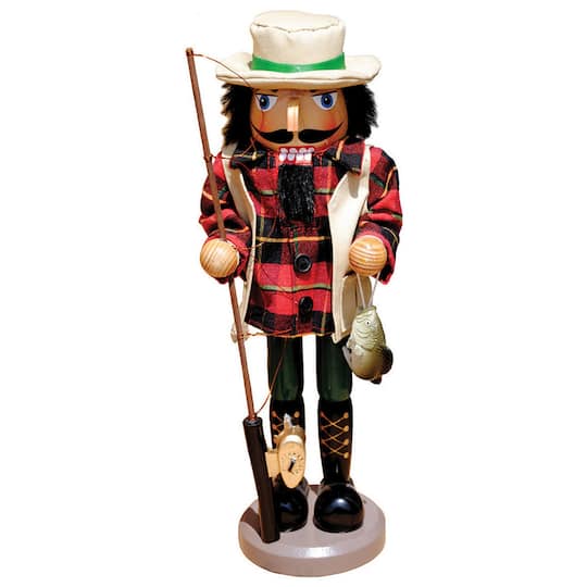 Santa's Workshop 14.5" Bass Fisherman Nutcracker By Santasworkshop | Michaels®